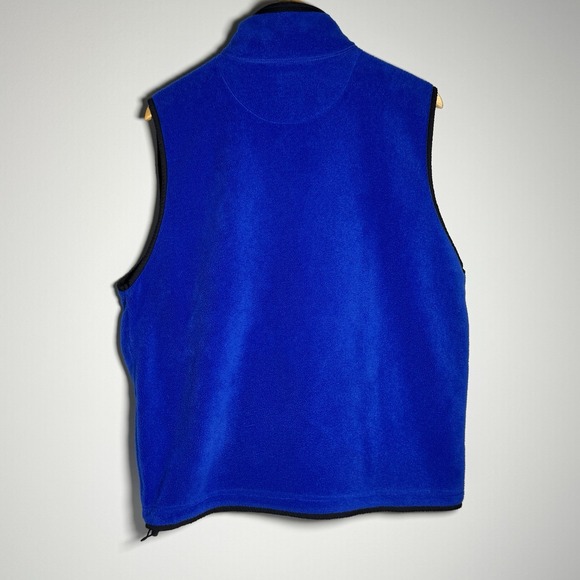 Vintage‎ Most Wanted Embroidered Red Crab Blue Fleece Vest Mens M - Picture 2 of 10